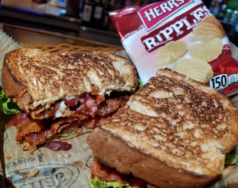 My go-to sandwich at Arena's is the mountainous BLT. Leave your diet at home when you order this one (on toast!), though the lettuce and tomato do sorta make it into a salad.... BOB YESBEK PHOTOS